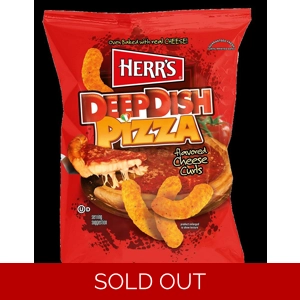 Herr's Deep Dish Pizza Flavour Cheese Curls 28g Bag